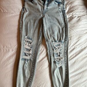 Eunina Blue Straight Leg Jeans Classic Style